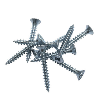 White Zinc Plated Countersunk Head M4 Self-Tapping Screw