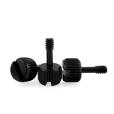 INCH M3 M4 Black Knurled Computer Case Thumb Screws for Cover Measurement system INCH