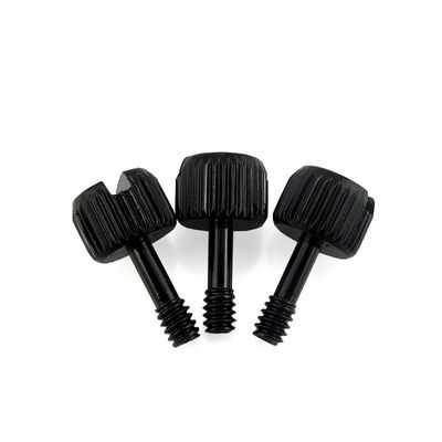 INCH M3 M4 Black Knurled Computer Case Thumb Screws for Cover Measurement system INCH
