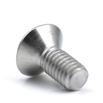 Cross Recessed Stainless Flat Head Screw Countersunk Head 120 Degree Plain Finish