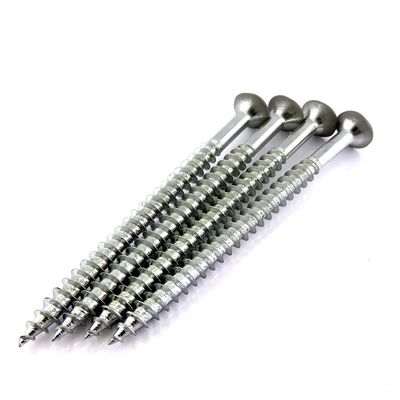 White Zinc Plated Coated Head Blue Finish Countersunk Wood Lag Screws Confirmate Screw