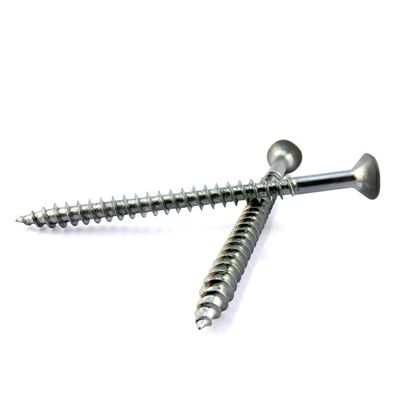 White Zinc Plated Coated Head Blue Finish Countersunk Wood Lag Screws Confirmate Screw