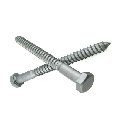 White Zinc Plated Coated Head Blue Finish Countersunk Wood Lag Screws Confirmate Screw