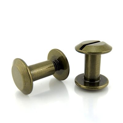 Slot Drive Sex Bolt Round Head Screw Fastener Male Female For Mechanical Dimensions