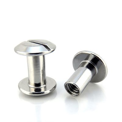 Customizable Slotted Brass Chicago Screw Metric Measurement For Belt Buckle