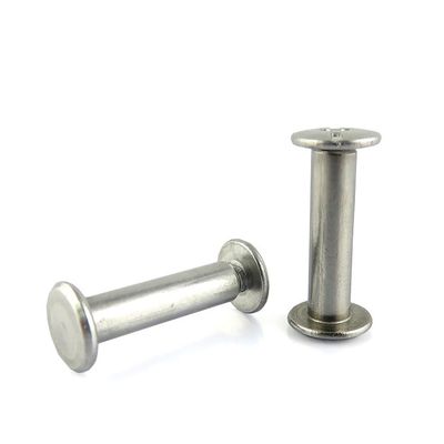Metric Non Hardening Heat Treatment Custom Flat Head Silver Aluminum Chicago Screw Posts