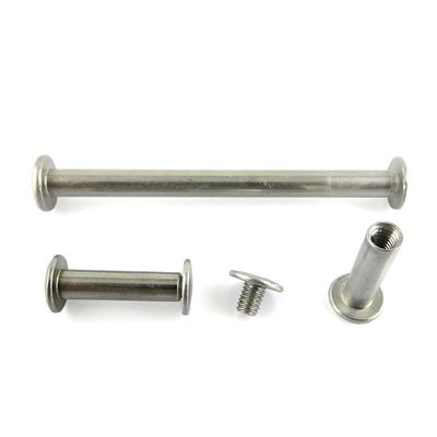 Metric Non Hardening Heat Treatment Custom Flat Head Silver Aluminum Chicago Screw Posts