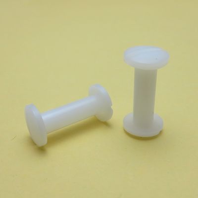 Black White Plastic Book Binding Chicago Screw with Customized Connection Function