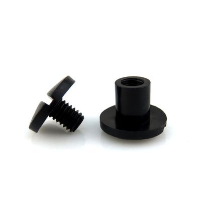 Black White Plastic Book Binding Chicago Screw with Customized Connection Function