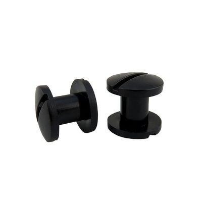 Black White Plastic Book Binding Chicago Screw with Customized Connection Function