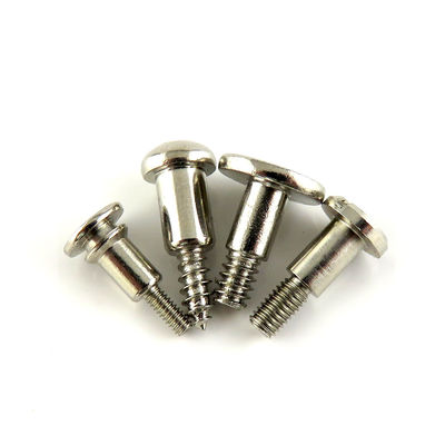 Non Hardening Heat Treatment Flat Nickel Plated Shoulder Bolts with Precision Step Screw