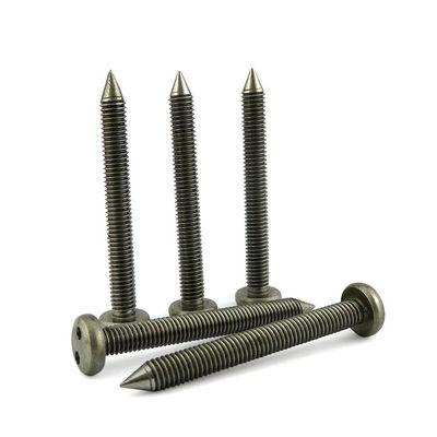 Truss Head Stainless Steel Tamper Proof Pig Nose Security Screw INCH Measurement System
