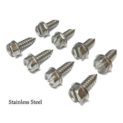 Small Head Stainless Steel License Plate Frame Screws Fast and Easy Installation