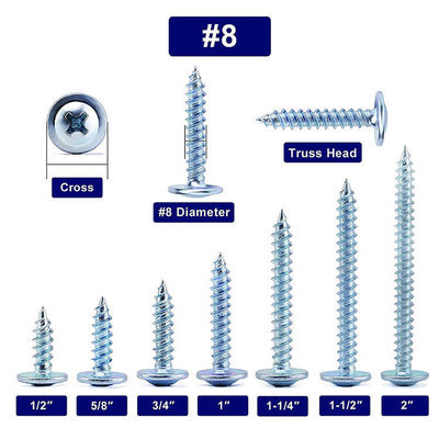 Flat Head Self Tapping Thread or Machine Thread Stainless 304 Carbon Steel Screws