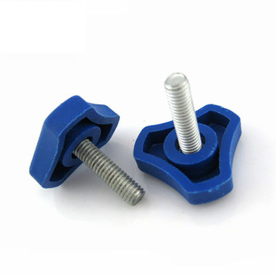 ISO9001 2015 Certified M5 Triangular Plastic Head Thumb Hand Knob Screw for Applications