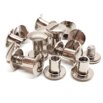 Customized Female Screw for Leather Size 10.5*8.5- 8-32 Stainless Steel Chicago Screw