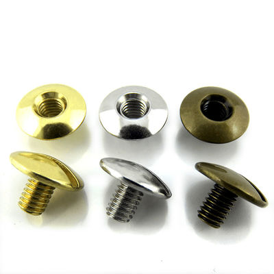 Customized Female Screw for Leather Size 10.5*8.5- 8-32 Stainless Steel Chicago Screw