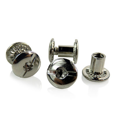 Customized Female Screw for Leather Size 10.5*8.5- 8-32 Stainless Steel Chicago Screw