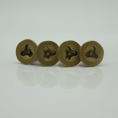 M4*11 Golden Paint Triangle Security Screw With Truss Head And RoHs Certificate