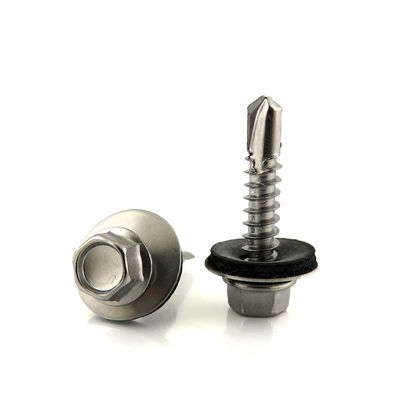 Metal Galvanized Hexagonal Hex Self Drilling Screw with Rubber Washer Length 1mm-500mm