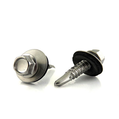 Metal Galvanized Hexagonal Hex Self Drilling Screw with Rubber Washer Length 1mm-500mm