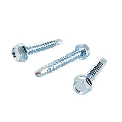 Metal Galvanized Hexagonal Hex Self Drilling Screw with Rubber Washer Length 1mm-500mm