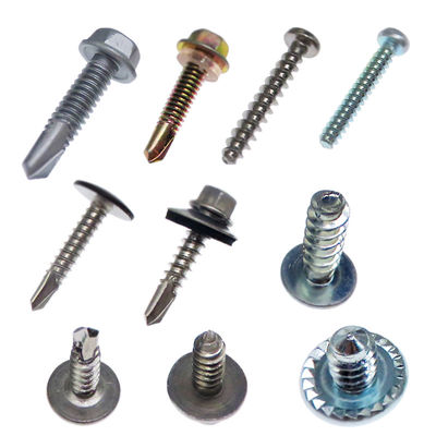 Metal Galvanized Hexagonal Hex Self Drilling Screw with Rubber Washer Length 1mm-500mm