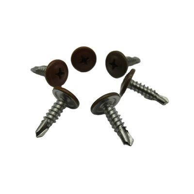 Carbon Steel Martial 4.2x16 Phillips Washer Truss Painted Head Self Screw RoHs Approved