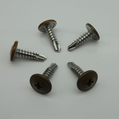 Carbon Steel Martial 4.2x16 Phillips Washer Truss Painted Head Self Screw RoHs Approved