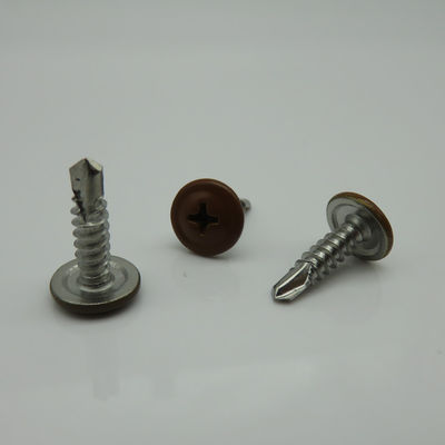 Carbon Steel Martial 4.2x16 Phillips Washer Truss Painted Head Self Screw RoHs Approved