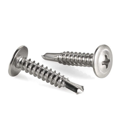 Stainless Steel Galvanized Self Tapping Screws with Flat Wafer Head