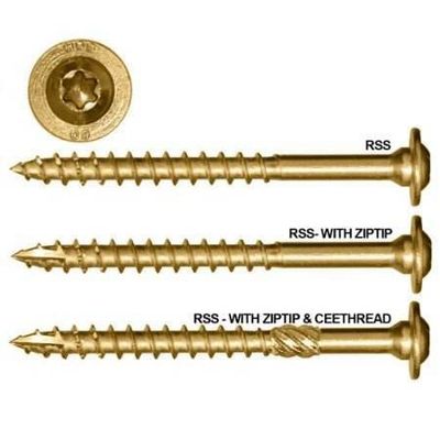 Zinc Plated Torx Drive Thread Cutting Self Tapping Timber Screws For Wood Dock