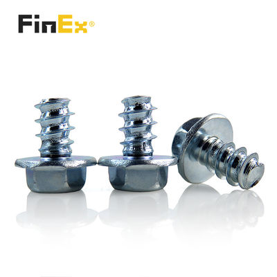WN5447 Hex Flange Head Self Tapping PT Thread Forming Screw Plain Finish for Fastening