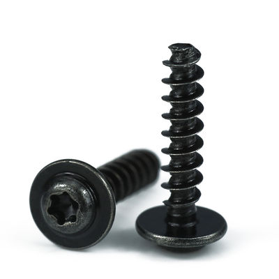 ISO9001 2015 Certified Black Zinc Plated M3 PT Screw for Plastic Parts and Components