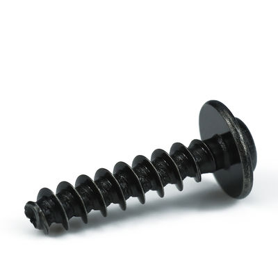 ISO9001 2015 Certified Black Zinc Plated M3 PT Screw for Plastic Parts and Components