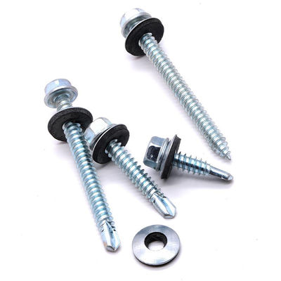 Carbon Steel SS 304 Self Drilling Screw Hot Dip Hex Head Tek Screws