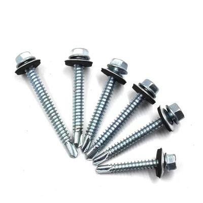 Carbon Steel SS 304 Self Drilling Screw Hot Dip Hex Head Tek Screws