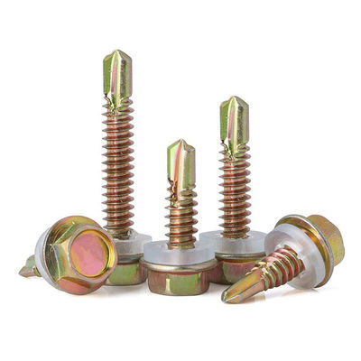 Carbon Steel SS 304 Self Drilling Screw Hot Dip Hex Head Tek Screws