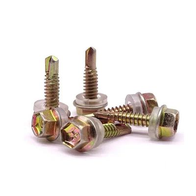 Carbon Steel SS 304 Self Drilling Screw Hot Dip Hex Head Tek Screws