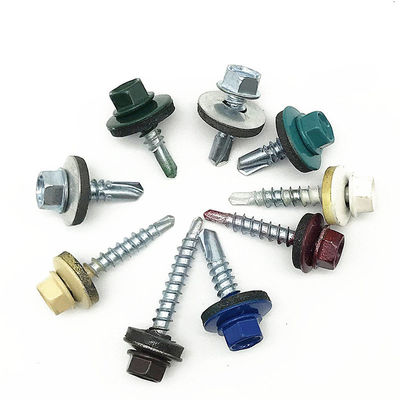 Carbon Steel SS 304 Self Drilling Screw Hot Dip Hex Head Tek Screws
