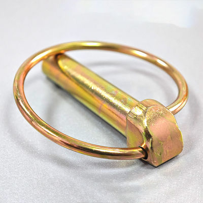 Carbon Steel Yellow O Ring Safety Linch Pins Customized For Spring Pins