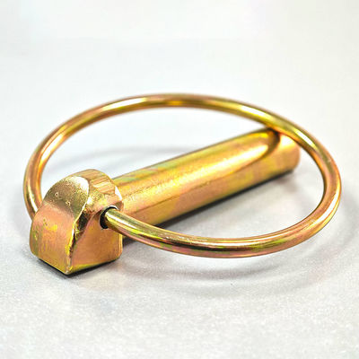 Carbon Steel Yellow O Ring Safety Linch Pins Customized For Spring Pins