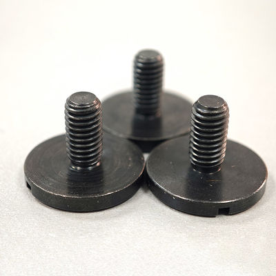 Length 15mm Stainless Steel Slot Head Screws With Black Zinc Coating