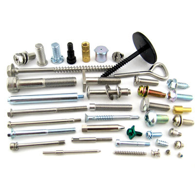 Length 15mm Stainless Steel Slot Head Screws With Black Zinc Coating
