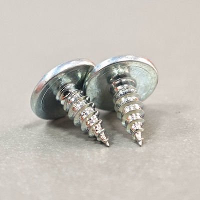 M2.5 Galvanized White Self Tapping Screws With Aluminium Finish Cadmium Plated