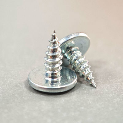 M2.5 Galvanized White Self Tapping Screws With Aluminium Finish Cadmium Plated