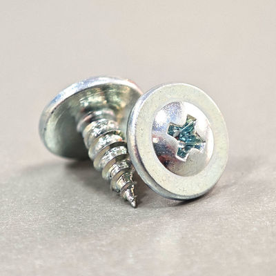 M2.5 Galvanized White Self Tapping Screws With Aluminium Finish Cadmium Plated