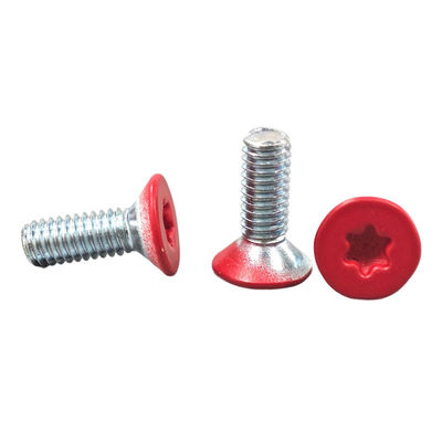 Customized Red Painted Torx Drive Screw Stainless Steel Star Head Wood Screws