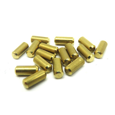 Cylindrical Brass Dowel Pins Bright Finish Uncoated With Customized Size