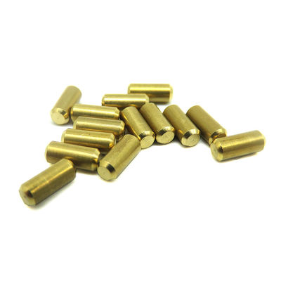 Cylindrical Brass Dowel Pins Bright Finish Uncoated With Customized Size